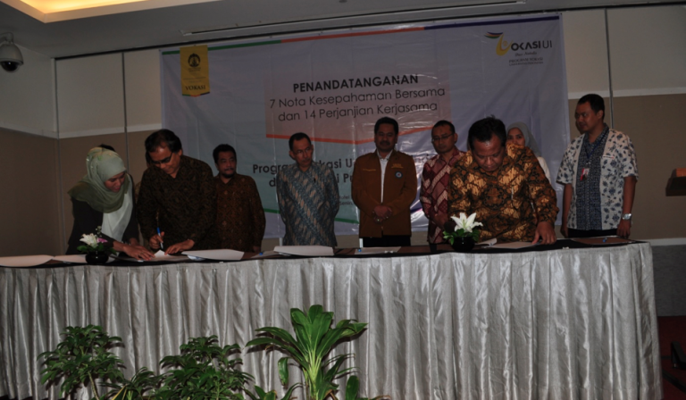 Penanda tanganan Kerja sama Pelaksanaan Sertifikasi Profesi Antara LSP PRI Dengan Universitas Indonesia